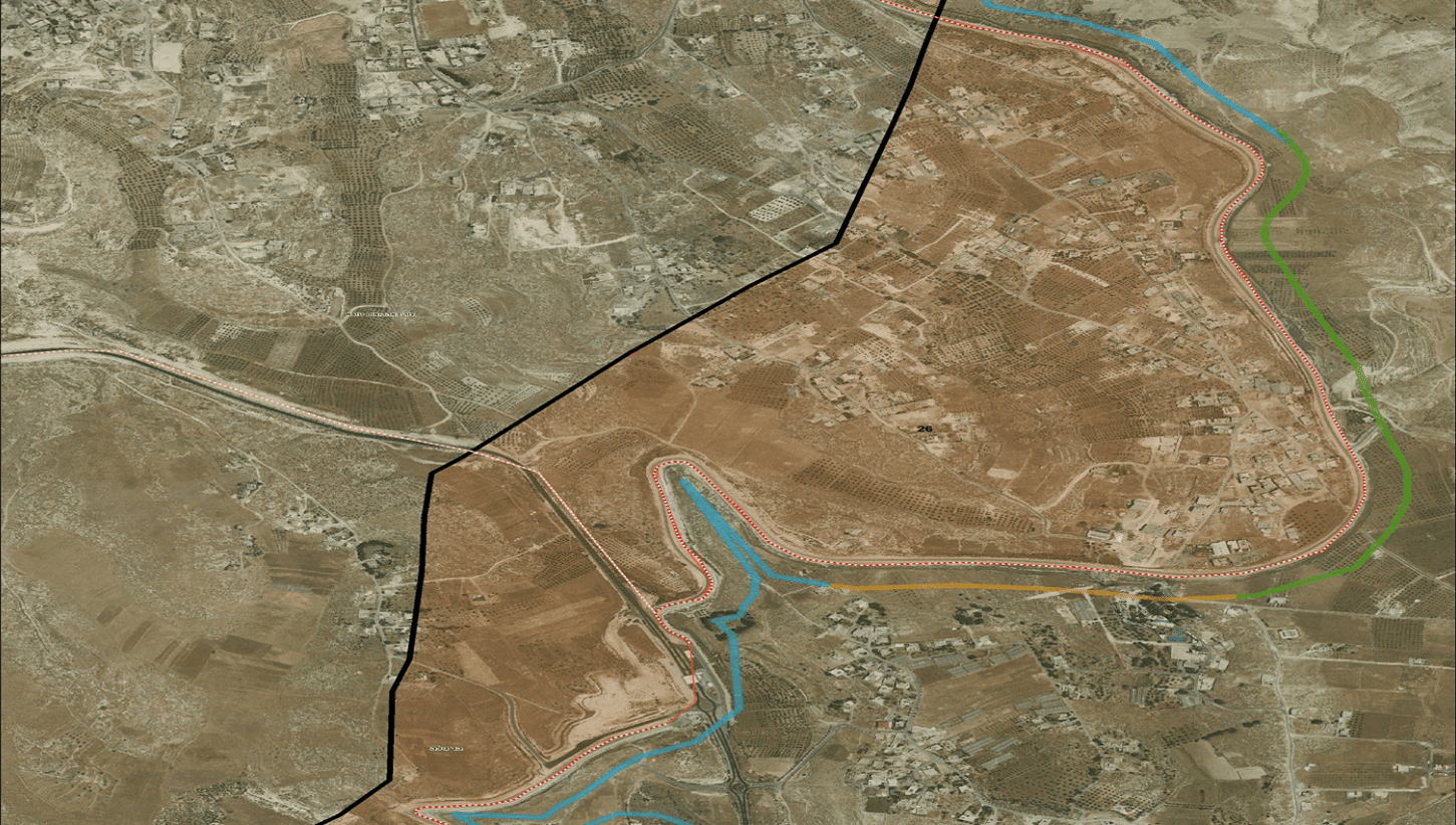 השכונות הערביות שבין גדר הביטחון לבין הגבול המוניציפלי של ירושלים