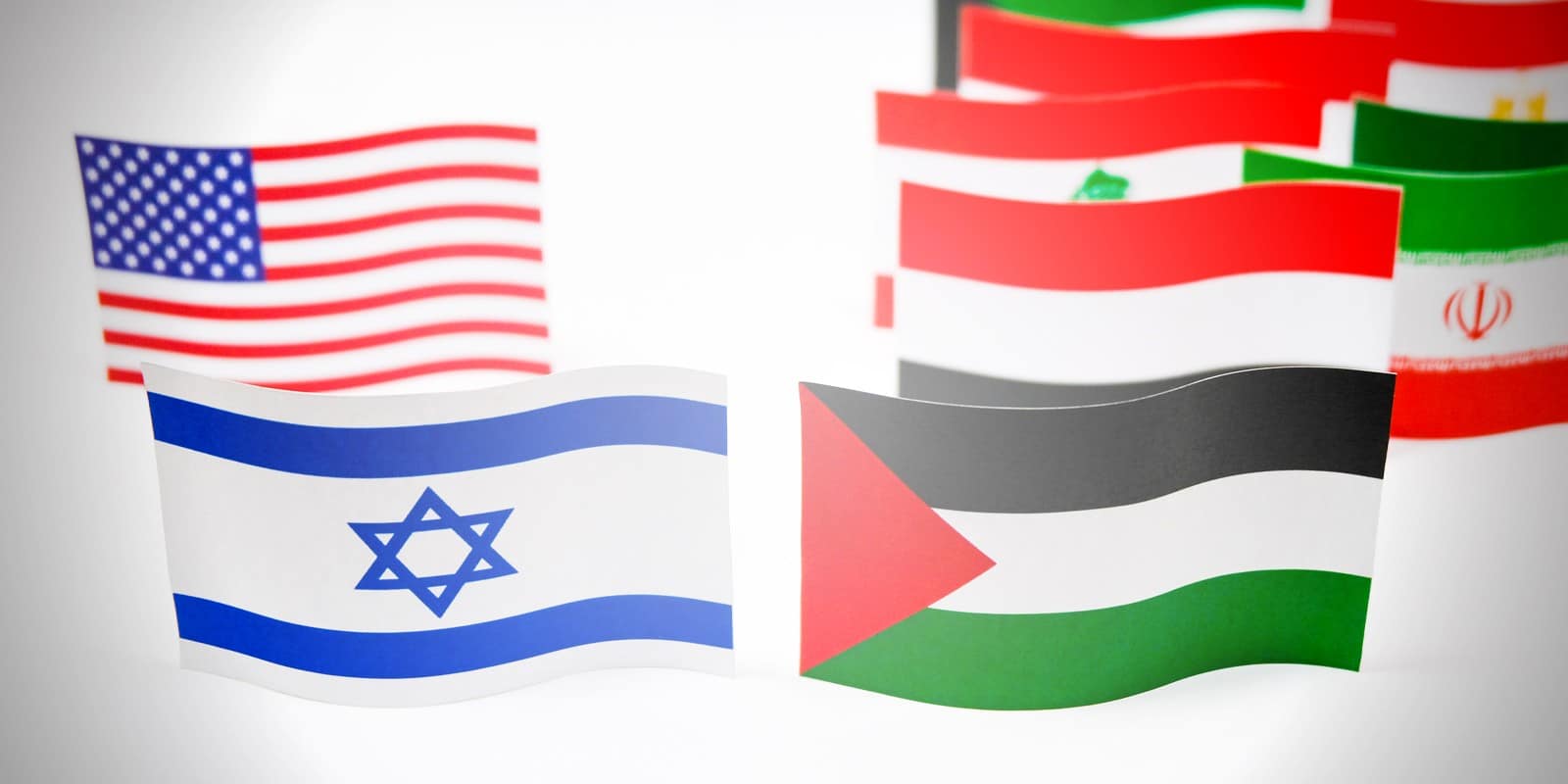 USA ISRAEL PA FLAGS
