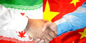 china iran handshake