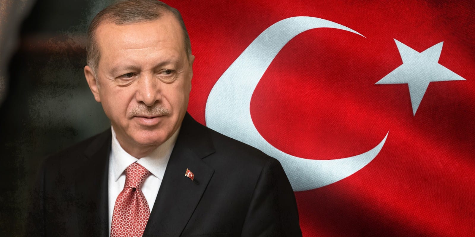 Erdogan and Turkey Flag