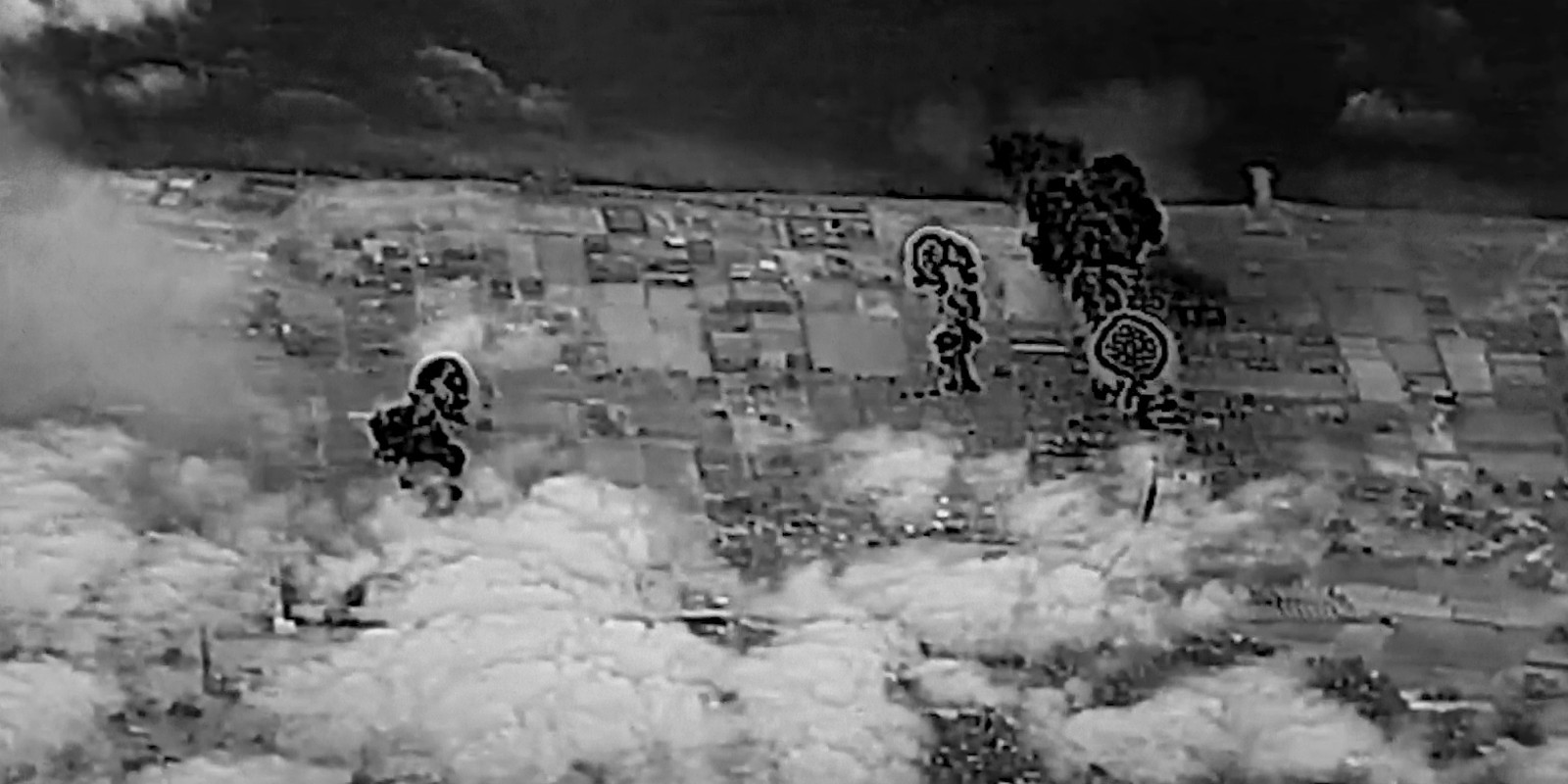 Gaza Photograph from the sky at the guardian of wall operation