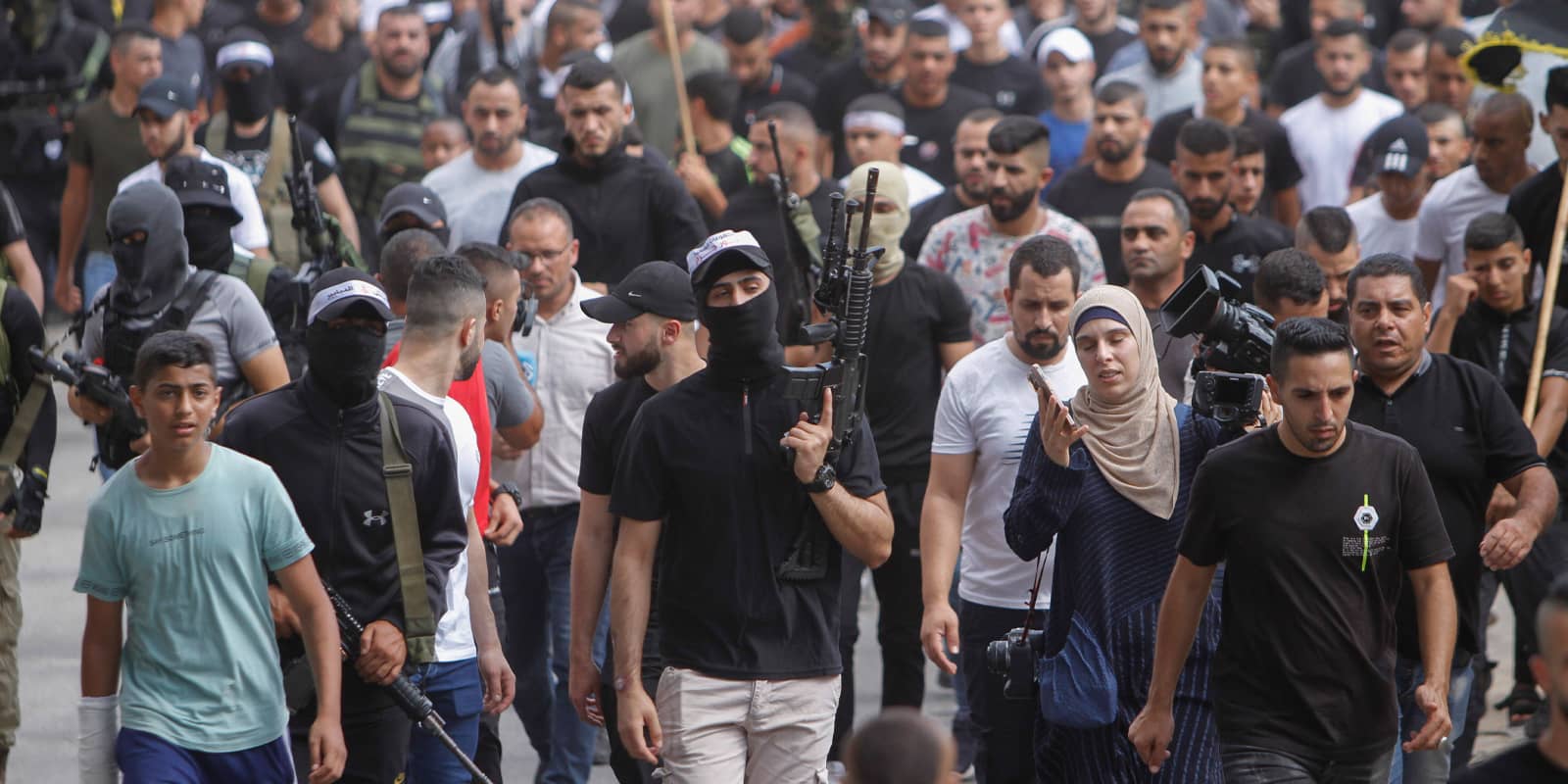 Gunmen in Jenin, West Bank, Palestine