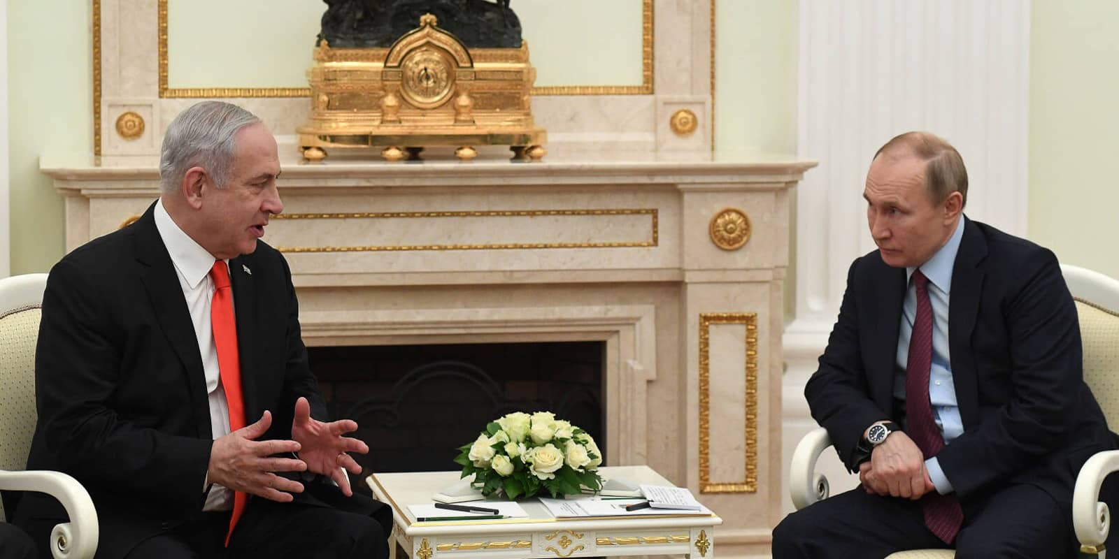 January 30, 2020, Moscow, Russia: President of the Russian Federation, VLADIMIR PUTIN (R), hosts Israeli Prime Minister BENJAMIN NETANYAHU (L), for a meeting in the Kremlin.