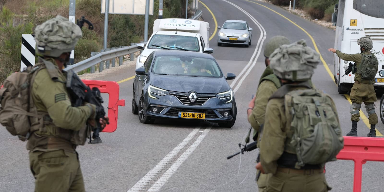 Israeli soldiers near northern town of Kiryat Shmona