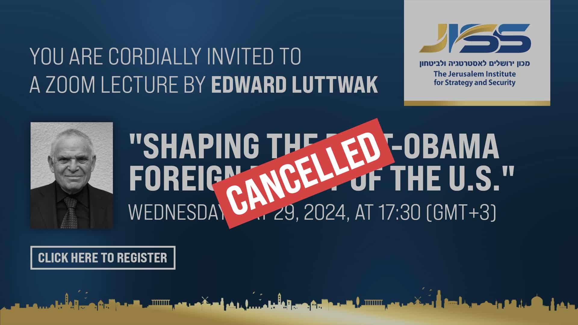 Event cancelled