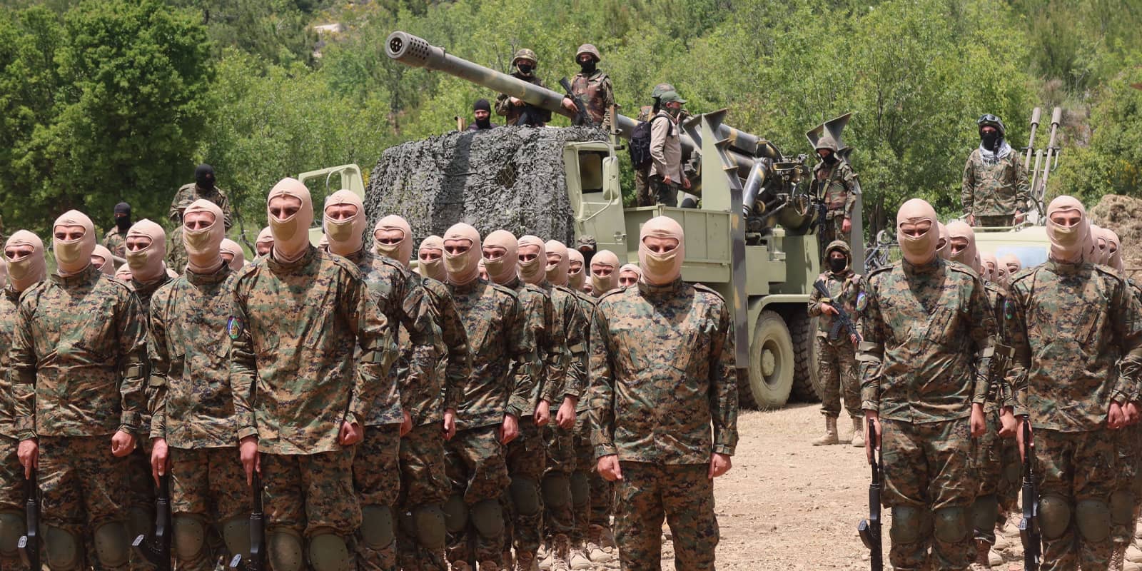 Hezbollah stages military drill near the border with Israel