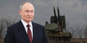 Putin and Buk air defence missile system